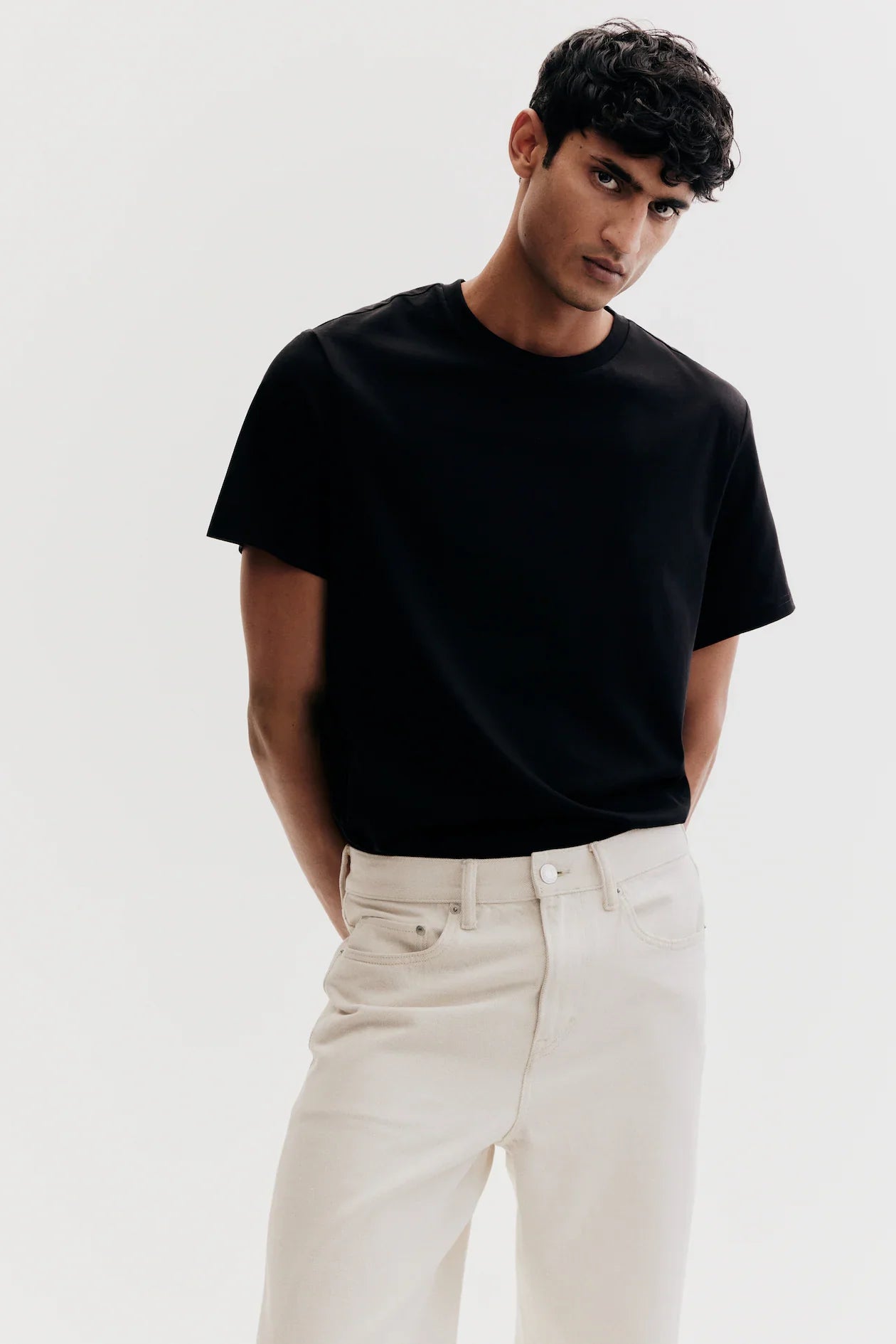 Classic Black Regular Fit Cotton T-Shirt