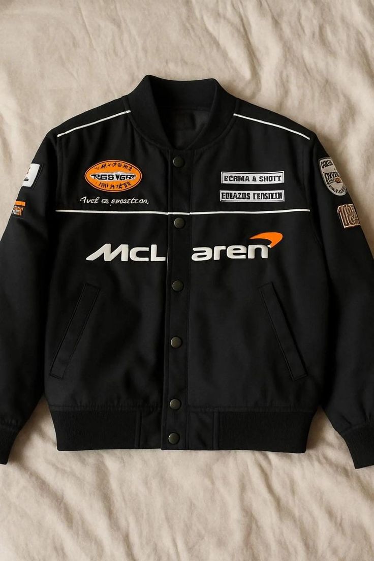 McLaren Racing Premium Streetwear Jacket – Black Edition