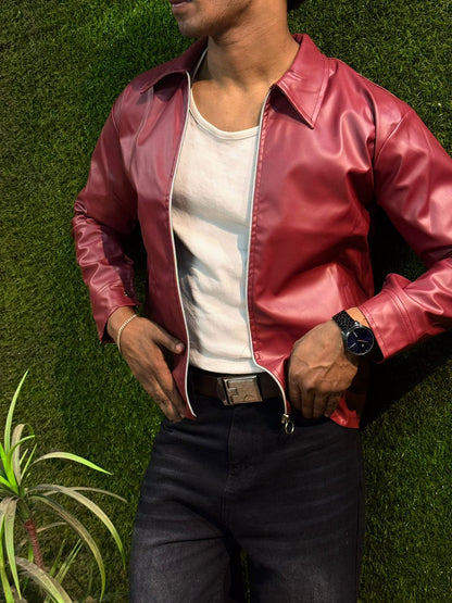 Urban Classic Synthetic Leather Jacket — Premium Streetwear Layer