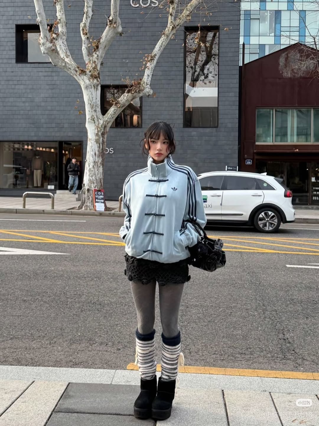 CNY Originals Chinese Track Jacket – Premium  ICE Blue Streetwear
