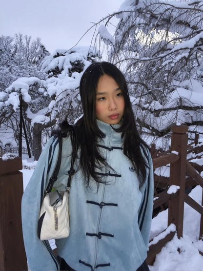 CNY Originals Chinese Track Jacket – Premium  ICE Blue Streetwear