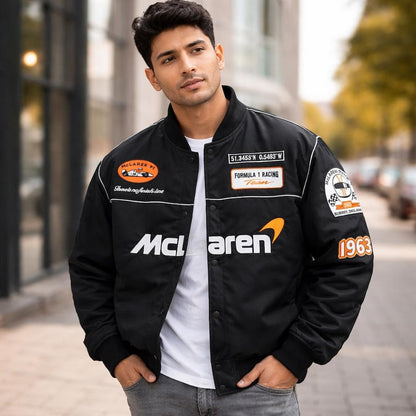 McLaren Racing Premium Streetwear Jacket – Black Edition