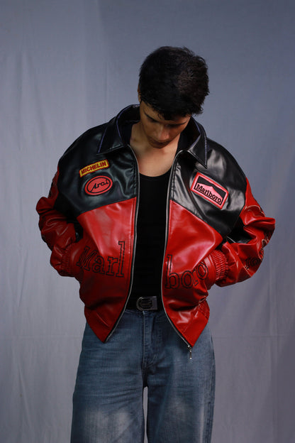 F1 Leather Unisex Racing Jacket – Premium Urban Streetwear | Urbon Cloth