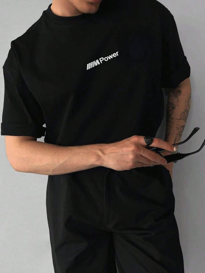 M8 Oversized Tee – Classic White Streetwear Staple