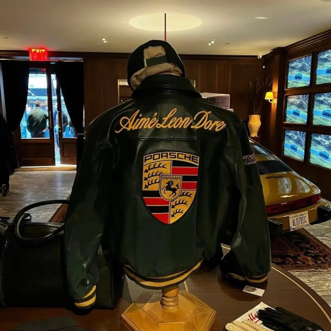 👑 Luxury Porsche Racing Bomber Jacket(Green)
