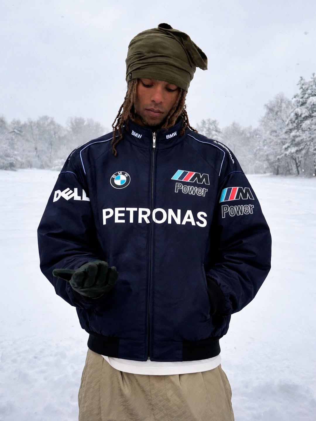 BMW Racing Jacket – Black Dynamic DTF Edition