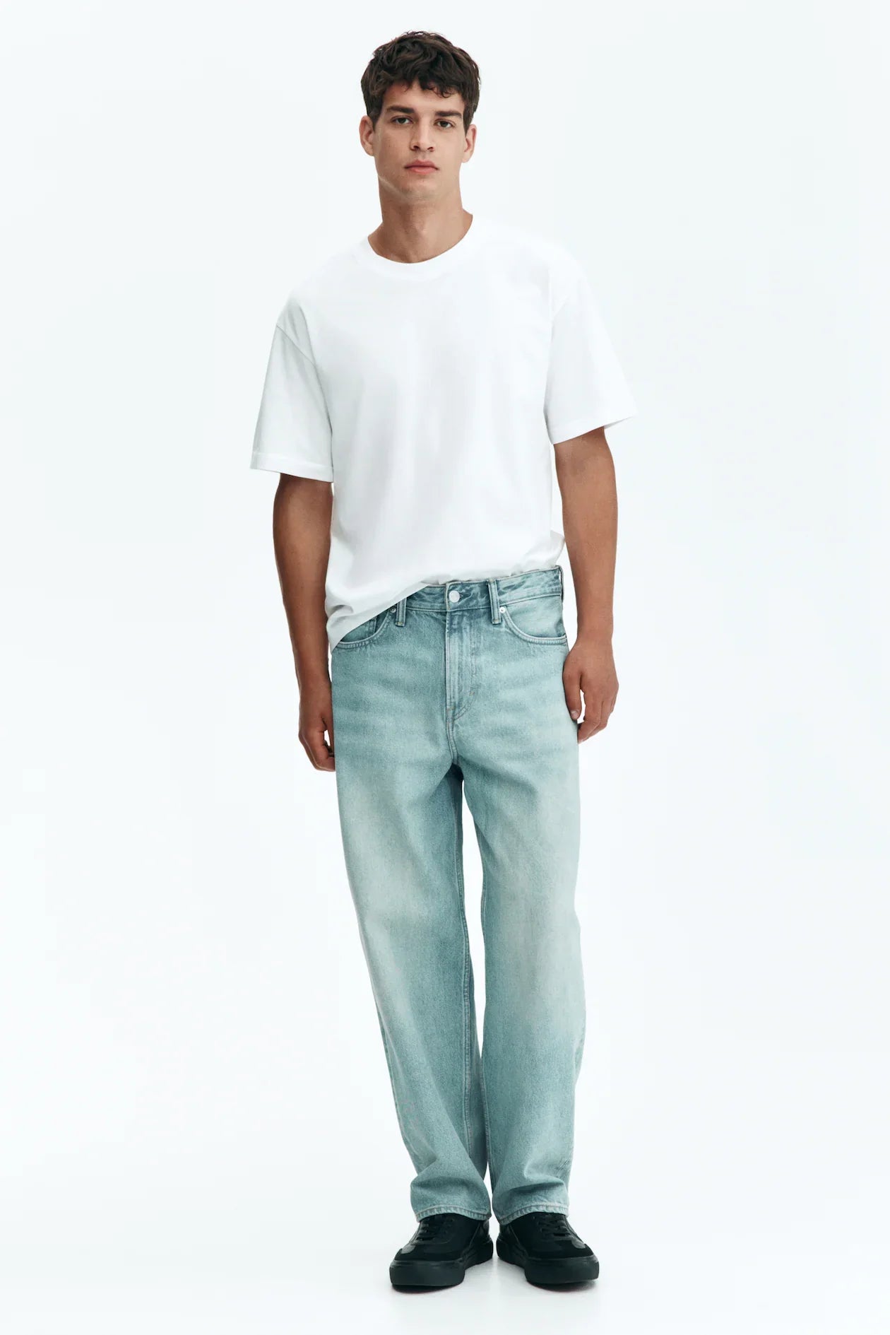Classic Loose Fit Cotton T-Shirt – White
